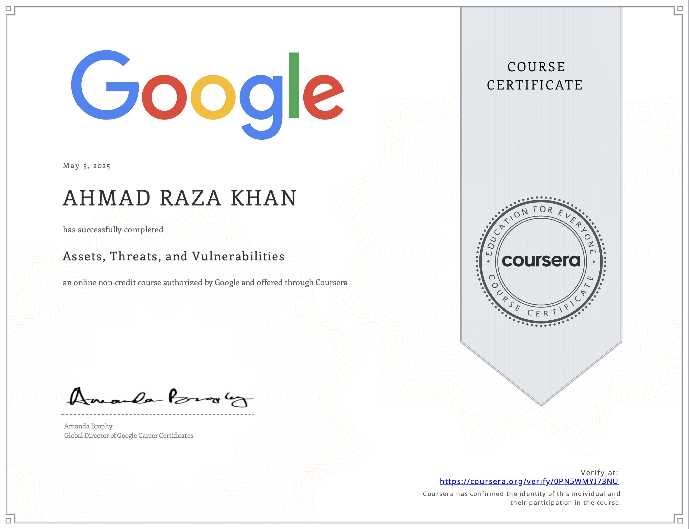 Assets, Threats, and Vulnerabilities