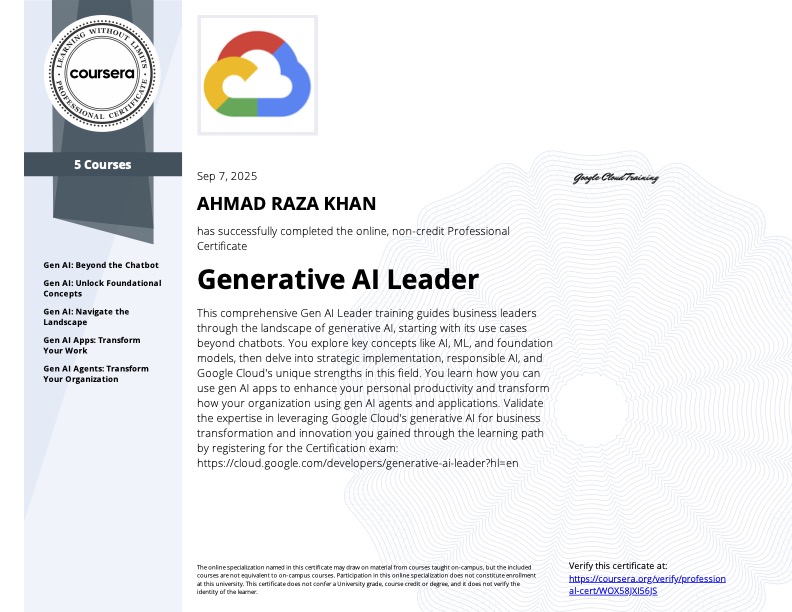 Generative AI Leader