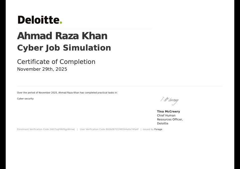 Cyber Job Simulation