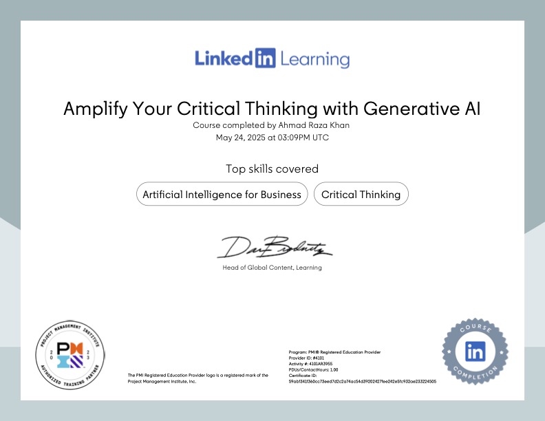 Amplify Your Critical Thinking with Generative AI