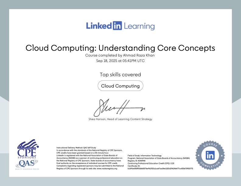 Cloud Computing: Understanding Core Concepts