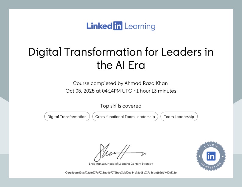 Digital Transformation for Leaders in the AI Era