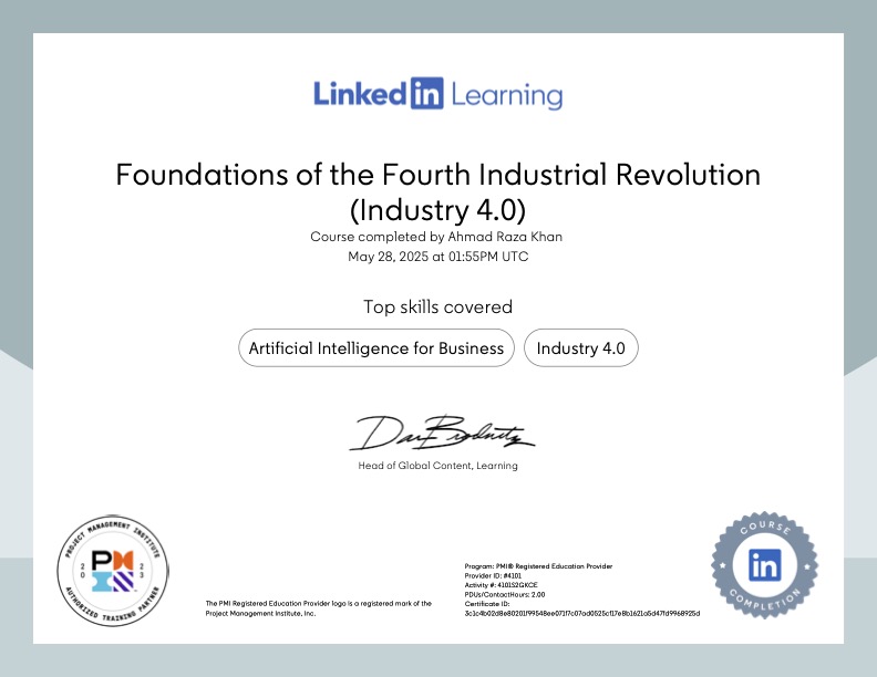 Foundations of the Fourth Industrial Revolution (Industry 4.0)