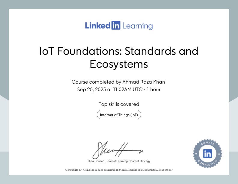 IoT Foundations: Standards and Ecosystem
