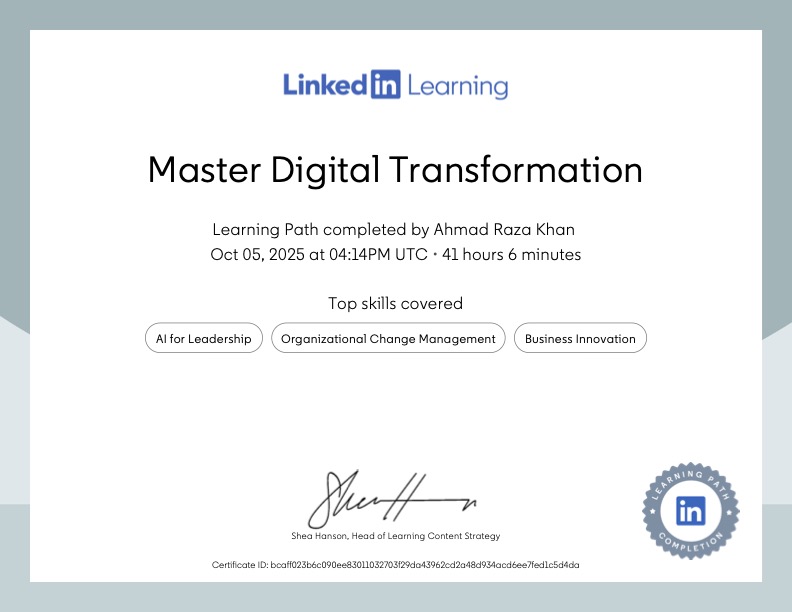 Master Digital Transformation