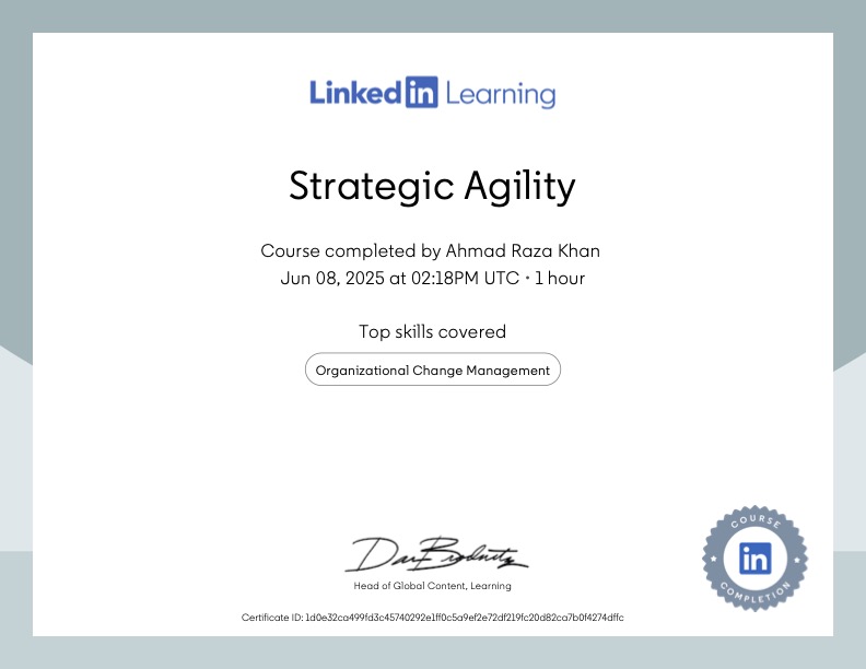Strategic Agility