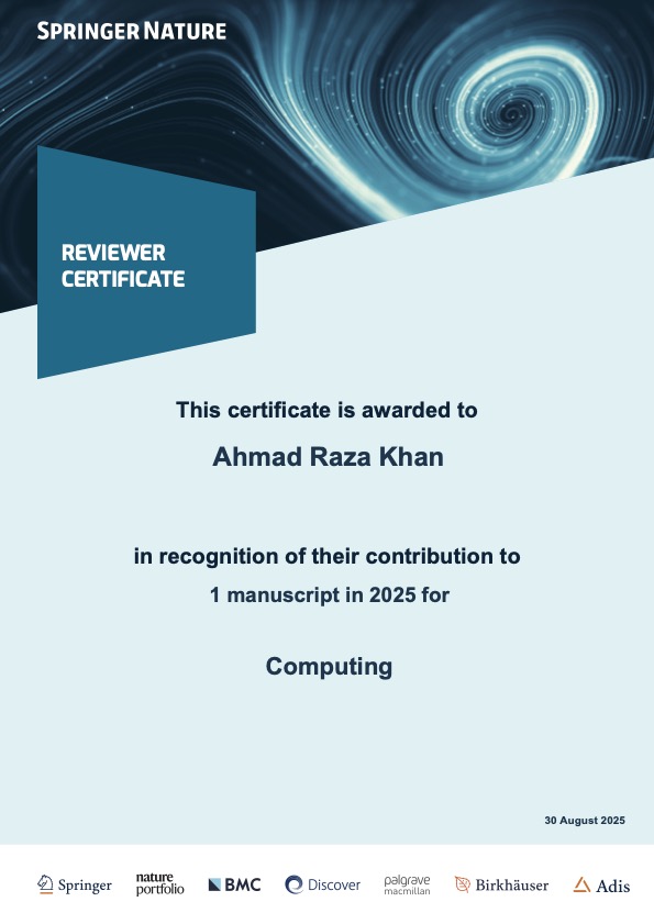 Reviewer Certificate