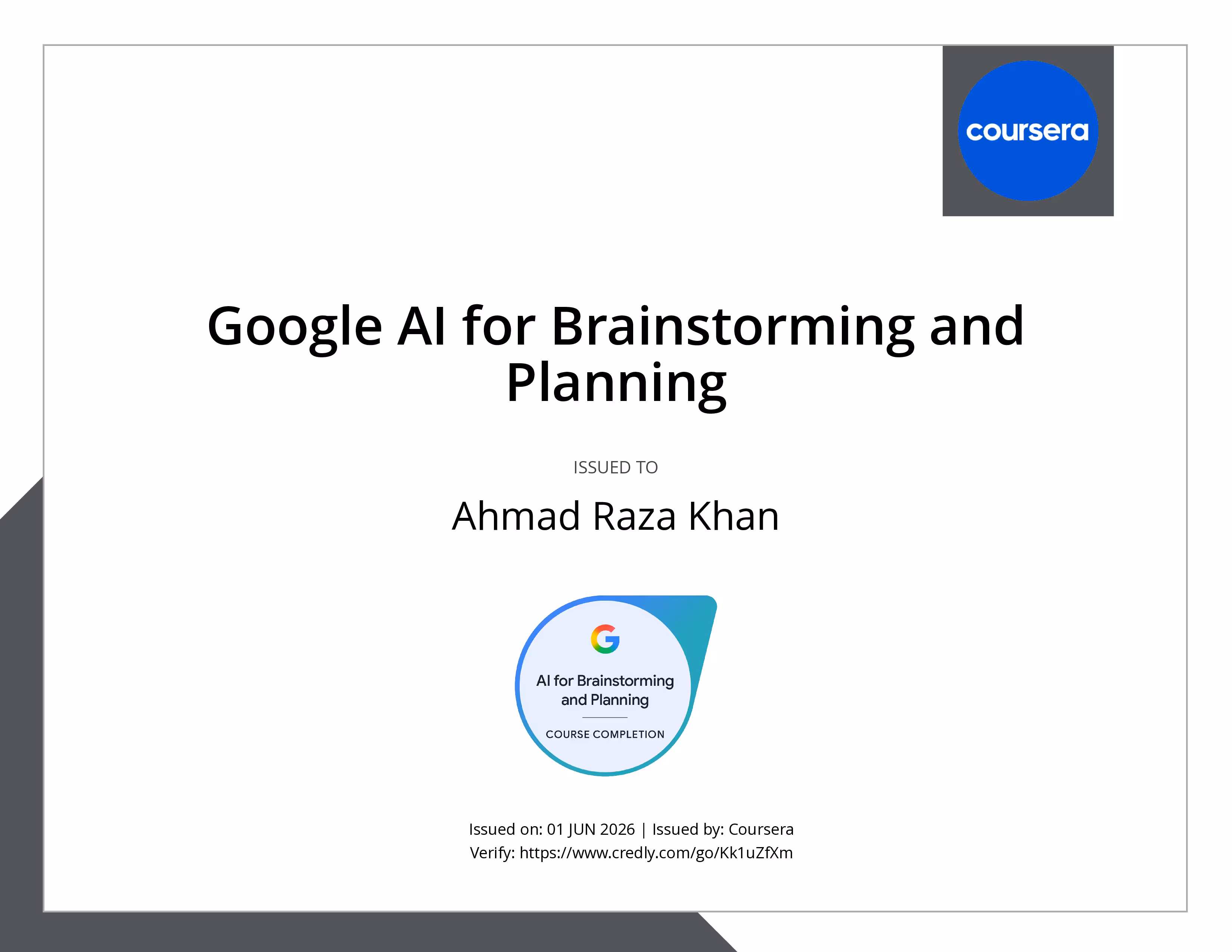 AI for Brainstorming and Planning