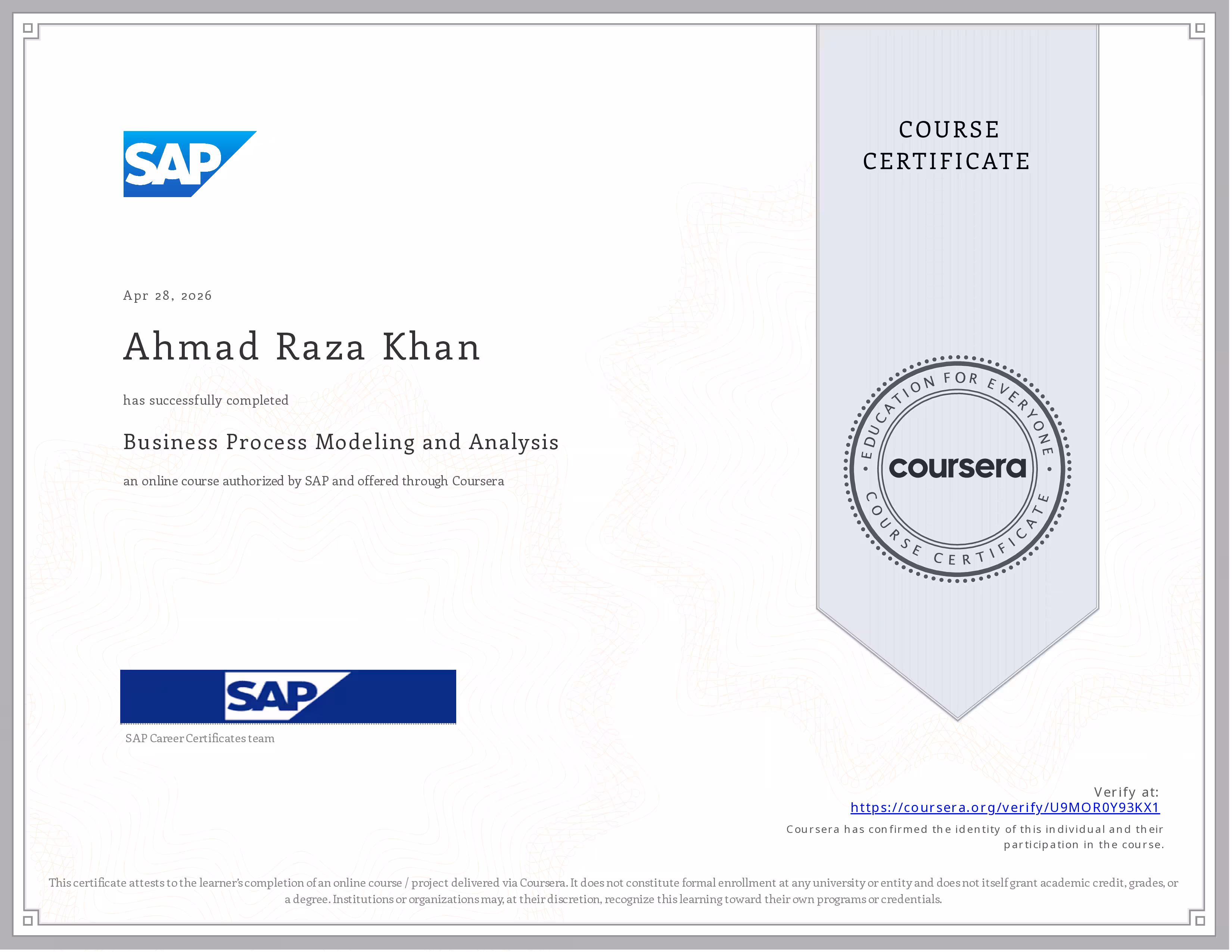Business Process Modeling and Analysis