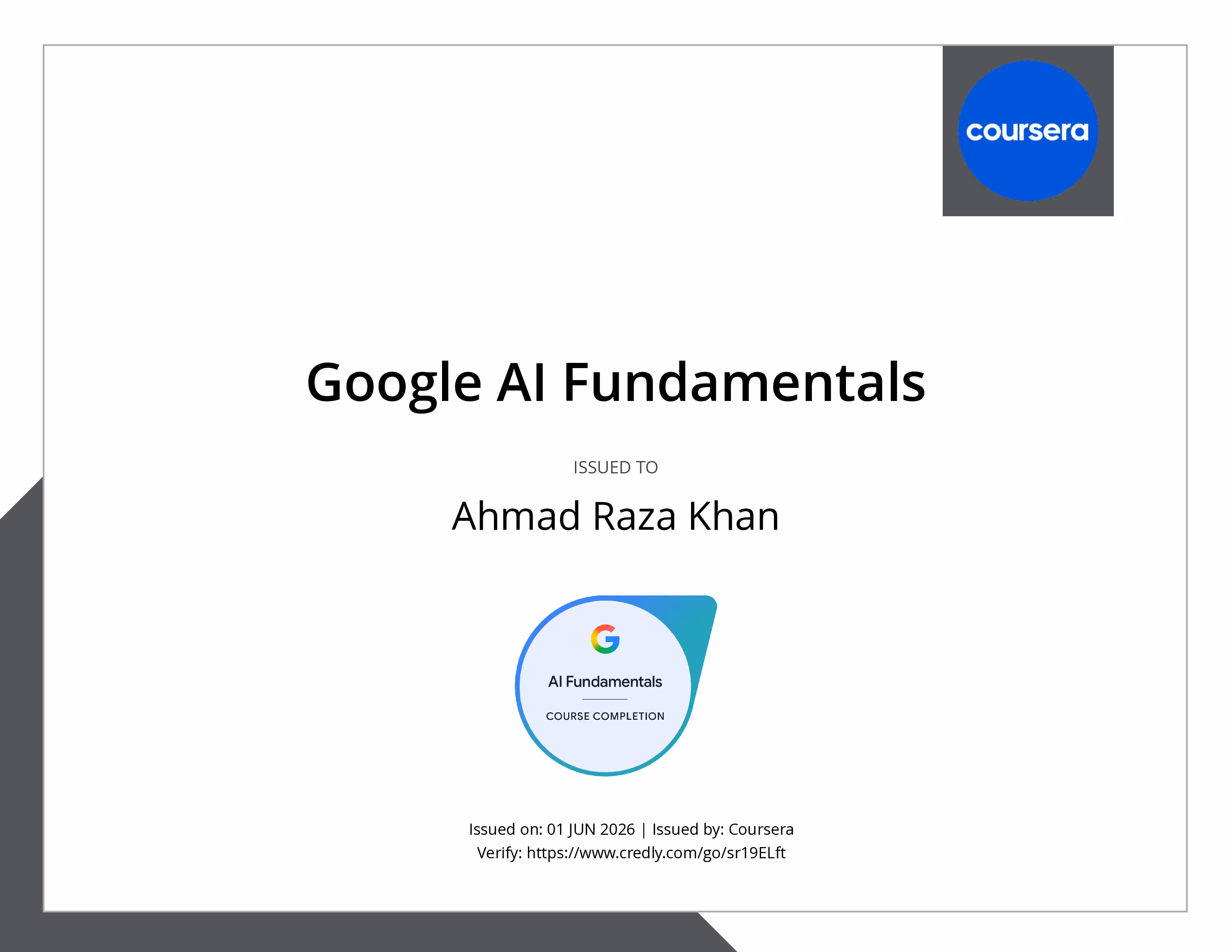 Google AI Fundamentals