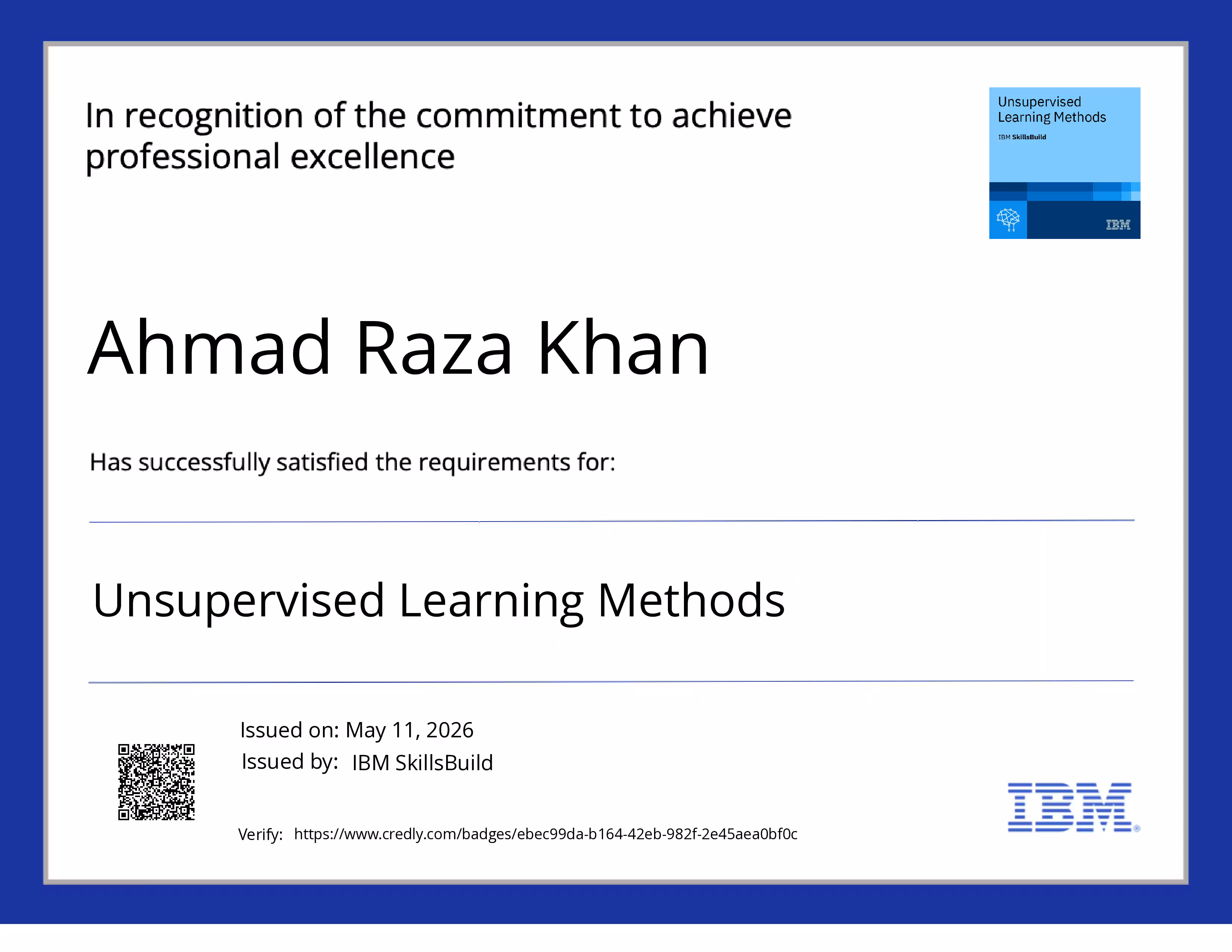 IBM-Unsupervised-Learning-Methods
