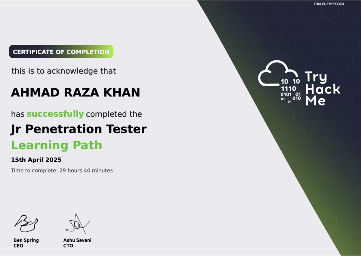 Jr Penetration Tester